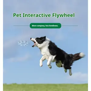 Pet Interactive Flywheel Dog Frisbee Toy for Safe Durable Playtime