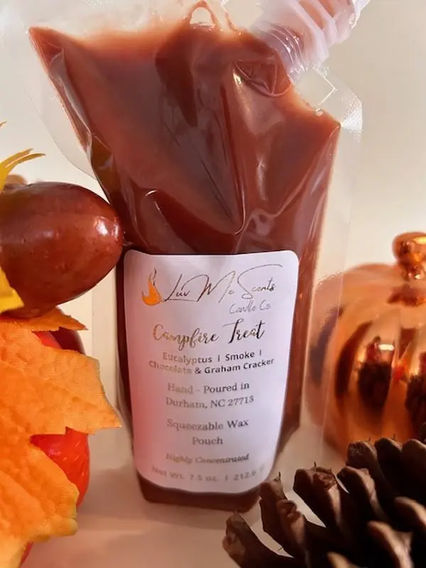 Campfire Treat 7.5 ounce Squeezable Wax Pouch Marshmallow Decor Fragrance melt addict
