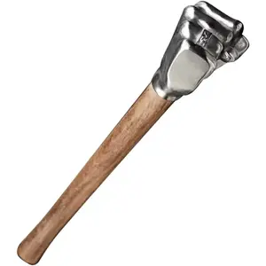 Valentines Gift Ideas Stainless Steel Fist-Shaped Hammer with Wooden Handle for Home Outdoor Camping Craft Decorative Tool Gifts for Boyfriend - Hardware Diy Tools