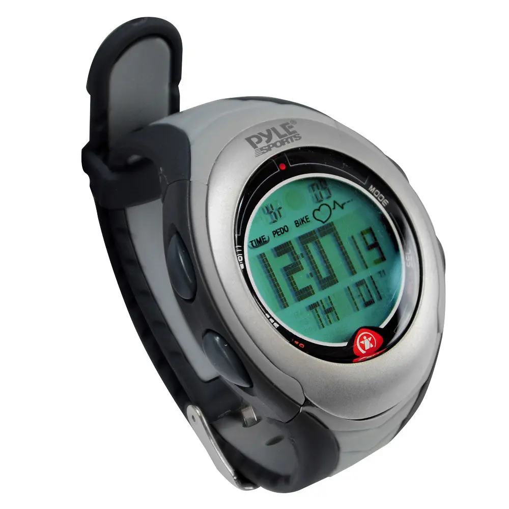 Sports Digital Biking-Running Watch with Heart Rate Monitor, Stopwatch, Timer, Pedometer, Target Heart Rate Tracking, Out Zone Alert, Water Resistance