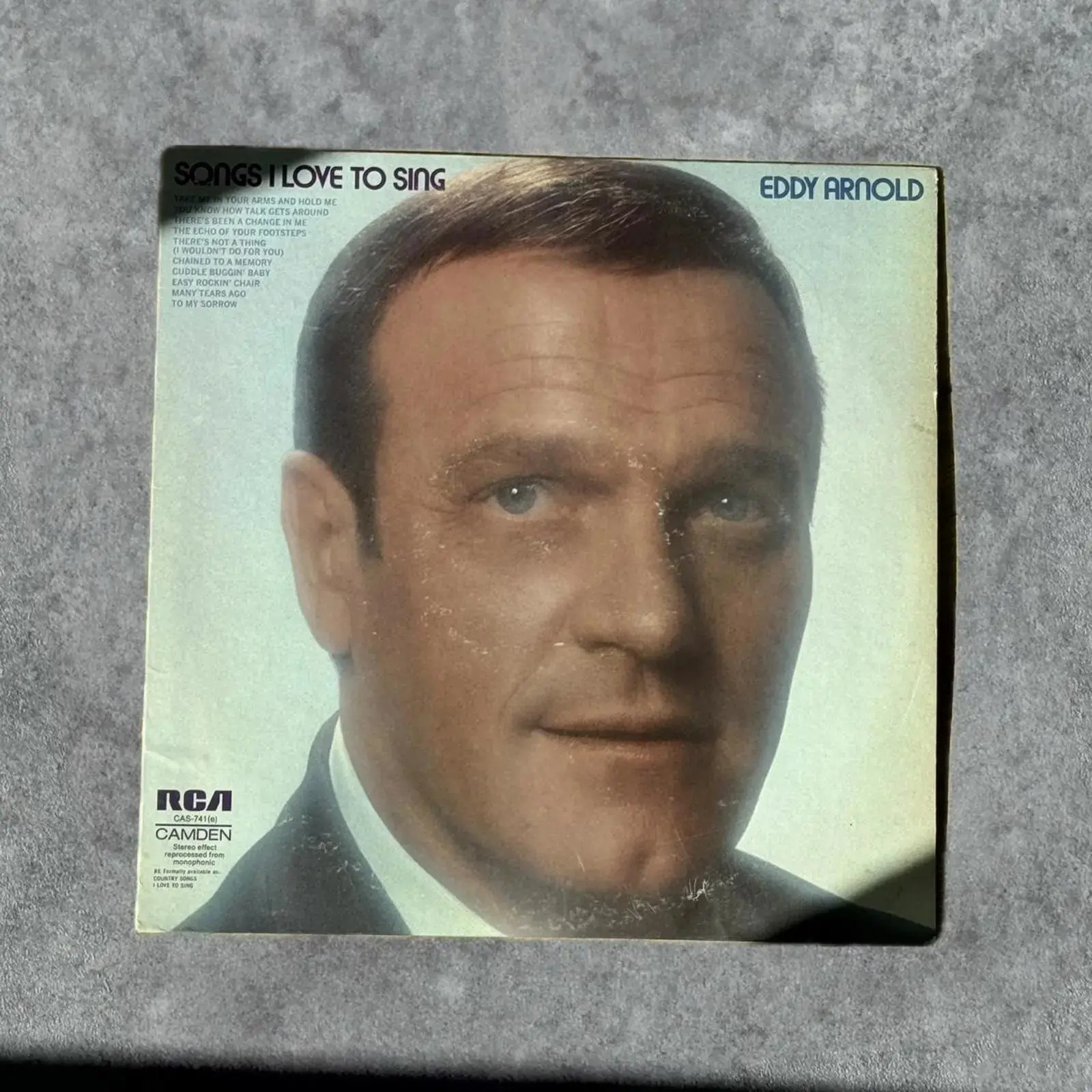 Eddy Arnold “Songs I Love To Sing” Vintage Record Vinyl