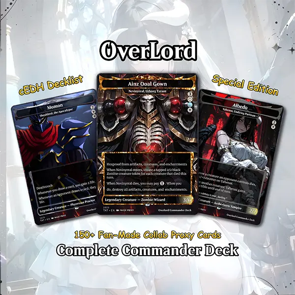 Overlord Commander cEDH Deck - Overlord Commander Magic Commander - Magic Proxy Deck with 160+ Unique Cards - Custom Cards MTG Proxy for Casual Play