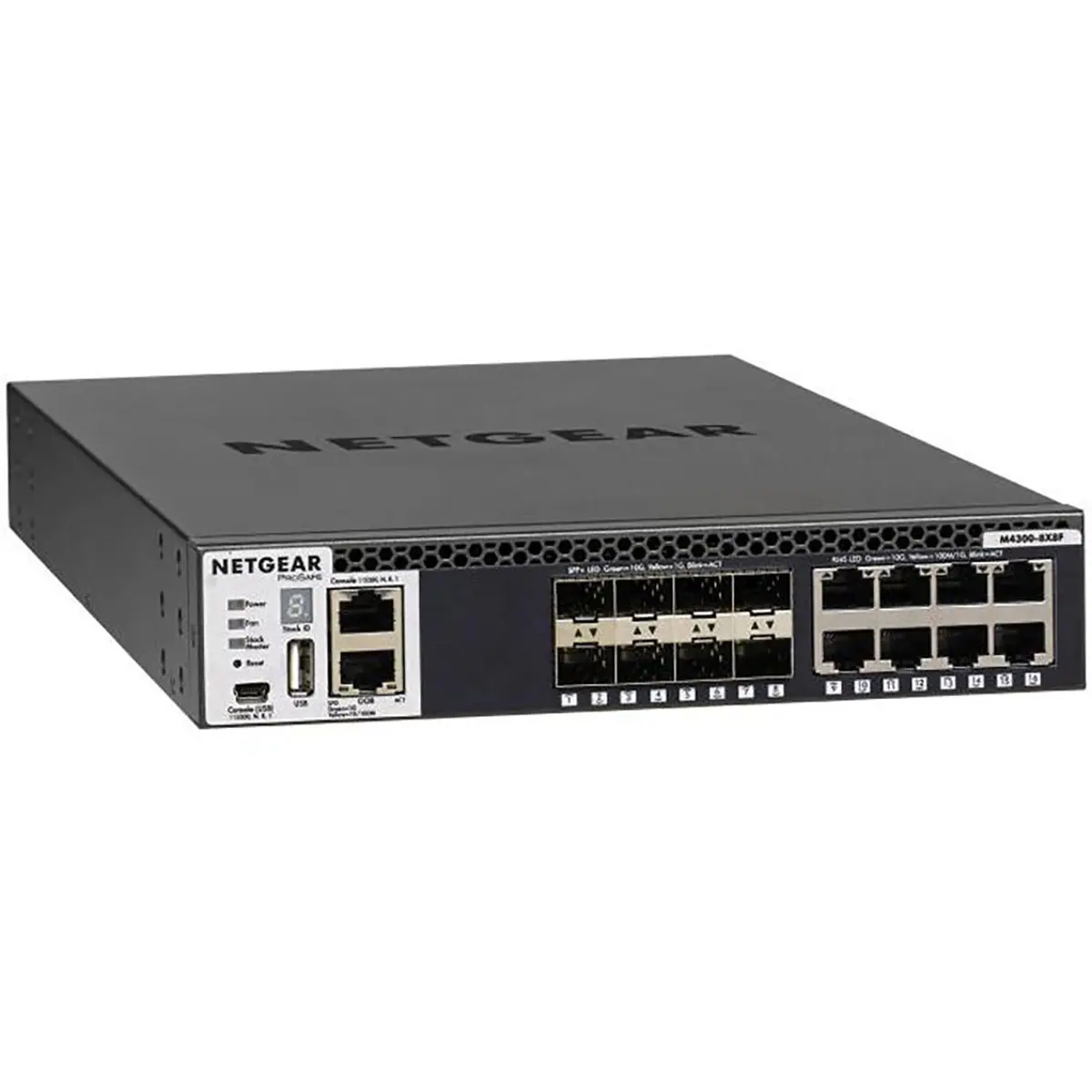 Netgear M4300-8X8F 8-Port 10G Gigabit Ethernet Managed Network Switch with 8x SFP+ Port