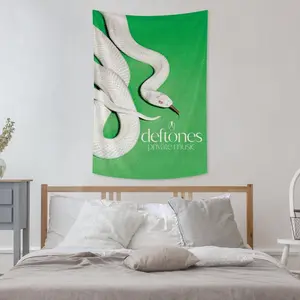 Deftones Music Tapestry Funny Tapestries Durable Man Cave Wall Flag for College Dorm Room Decor Outdoor Party Banner Tree Design