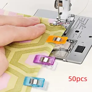 50pcs Sewing Fixed Plastic Clips, Ideal for Quilting & Crafting Projects, Durable and Reusable, Essential Tool for Crafters