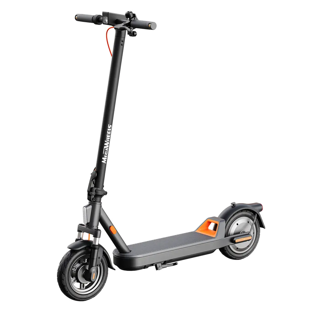 MEGAWHEELS E2 Foldable Electric Scooter for Commuters, 36V 10.2Ah Battery, 20mph Max Speed, 28 mi Range, APP Control, Front Twin-tube Shock Absorber, 12 Months Warranty
