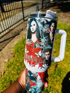 Elena and Salvatore’s 40oz tumbler