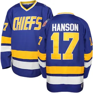 Hockey Jersey Jeff Slap Shot 18 Movie Hanson Brothers  Hockey Jersey Fall Outfits Athletic Clothes Sportswear for Men Christmas gifts UglySweater