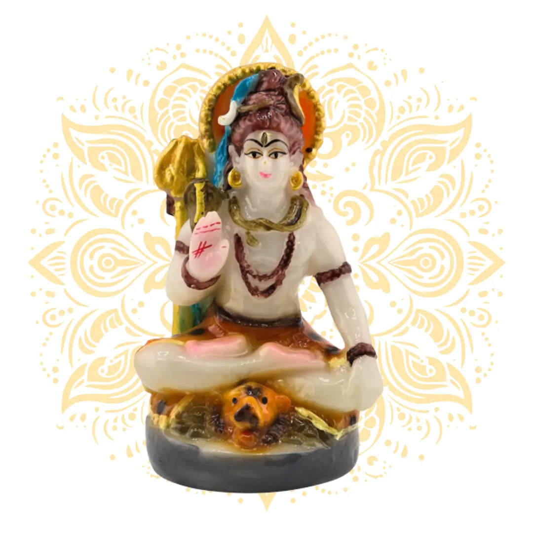 Polyresin Lord Shiva Mahadev Murti 4"