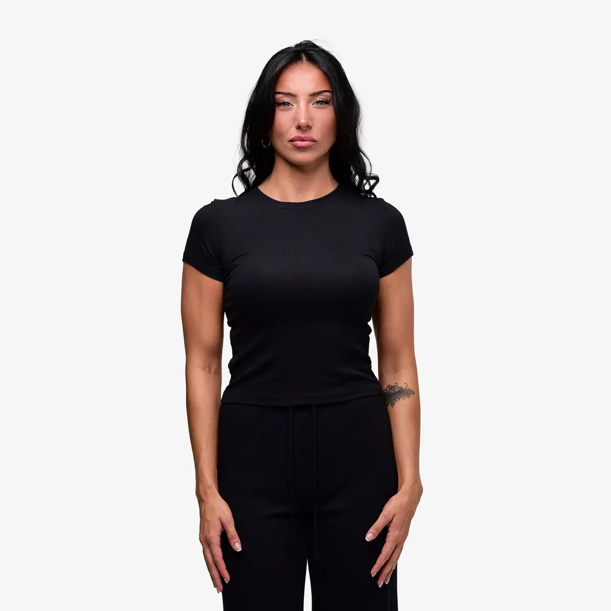 Babe by Bucked Up ALL NEW Babe Ribbed Lounge T-Shirt - Stylish Ribbed Design for Casual Wear