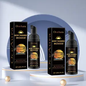 Natural Self Tanning Mousse, 2 Counts/set Moisturizing Self Tanner, Hydrating Body Tanning Cream, Summer Outdoor Beach Tanning Cream