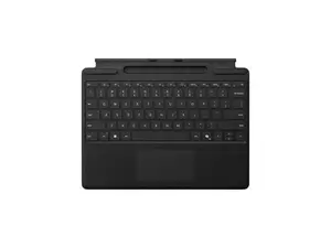 Microsoft Surface Pro Keyboard with Pen Storage, Compatible with Copilot+ (11th Edition), Surface 9 and 8, Alcantara Material, Black