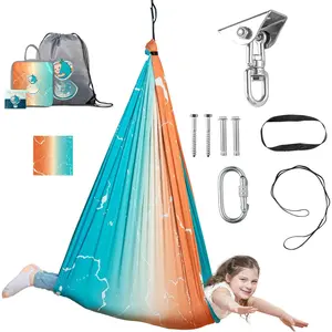 Indoor Sensory Swing for  or Outdoor - Holds 300lbs, Double-Layer, & 360? Swivel, Calming Compression  Swing Hammock for  & Adults with  Hardware - Sensory- Toys & Gifts