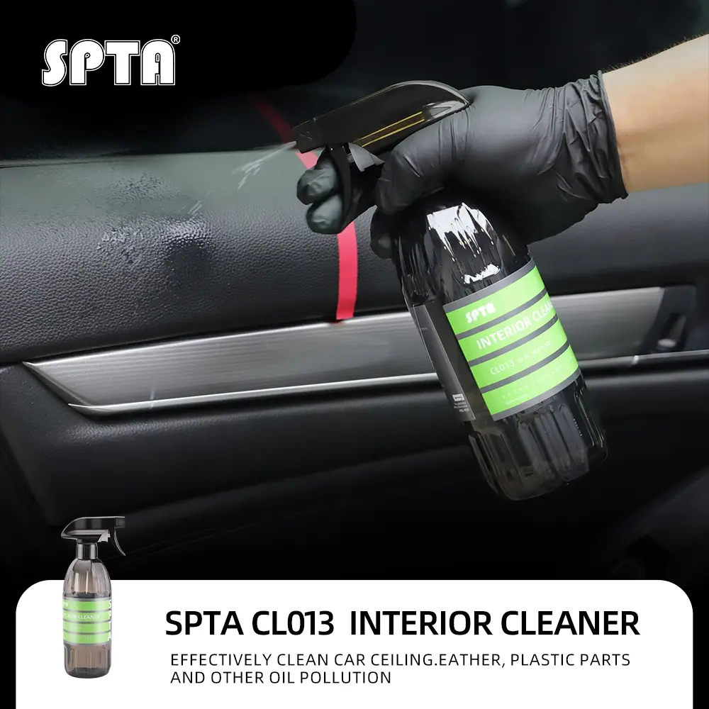 SPTA CL013 Interior Cleaner, Car Detailing Cleaning Effectively Clean Car Ceiling, Leather, Plastic Parts and Other Oil Pollution,Interior Quick Detailer and Protectant for Interiors, Furniture, Apparel, and More,Safe for Cars