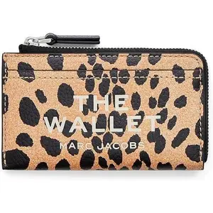 Marc Jacobs The Cheetah Leather Top Zip Wallet - Black Multi 2R4SMP004S02-002