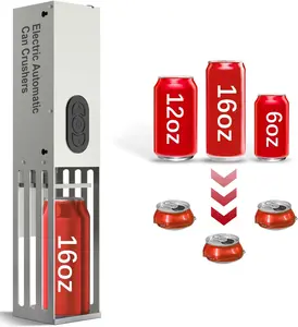 Automatic Can , Electric Can Crushers Wall Mounted, Heavy Duty Can Smasher for Recycling 12oz&16oz  Seltzer, Soda,  Cans and Plastic Bottles, House Warming Gifts