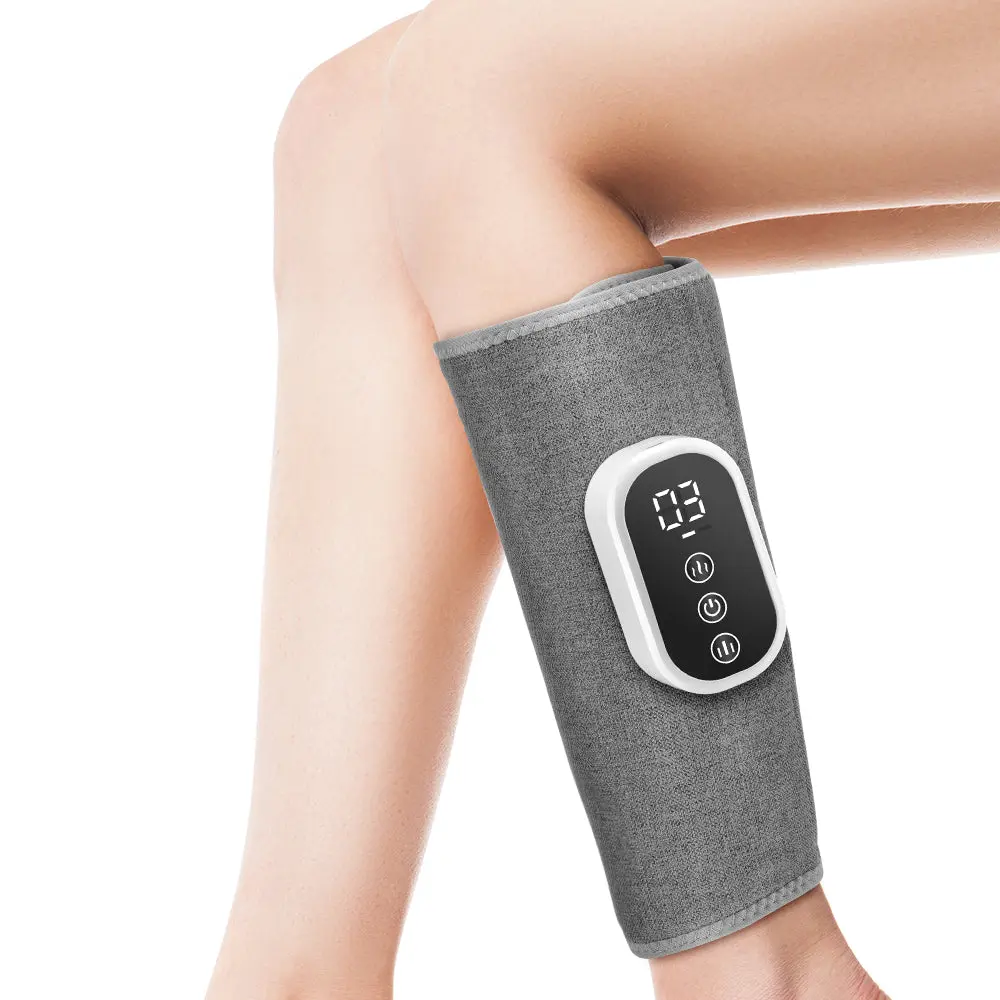 Fitease Cordless Leg Massager with Heat and Compression, Wireless 360° Air Pressure Calf Massager for Muscle Relaxation, Gifts for Dad Mom Men Women