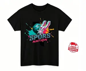 [Sale up to 50%] [Free Ship] Spurs Nation Gritter Basketball Mascot Wembanyama T-Shirt, wemby cricut