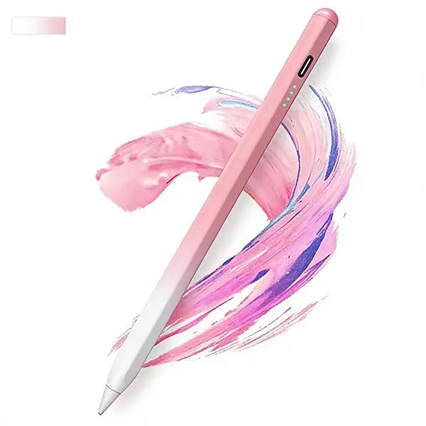 Stylus Pen for iPad 2018-2026 - Ultra-Quiet, Palm Rejection & Tilt Sensitivity, Type-C Fast Charging Active Pencil Compatible with iPad 6th-11th Gen, Pro M4 11/12.9/13", Air M2/M3/M4, Mini 5/6th