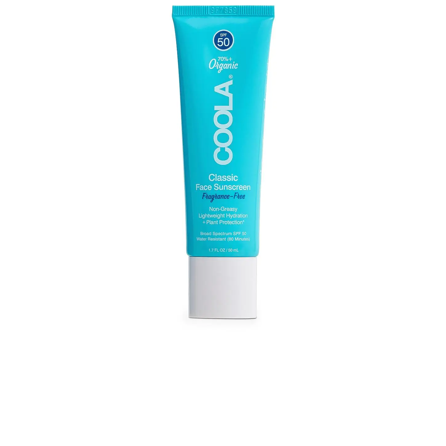COOLA Fragrance Free Classic Organic Face Sunscreen Lotion SPF 50