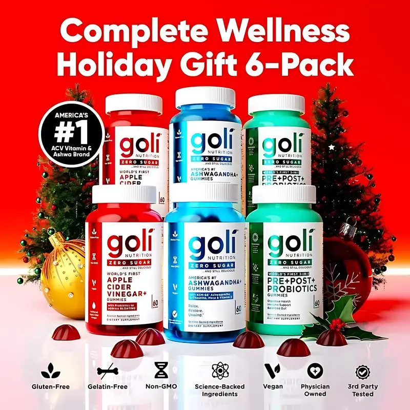 Goli Nutrition 6-Pack Gummies Bundle - Fast 24H Shipping