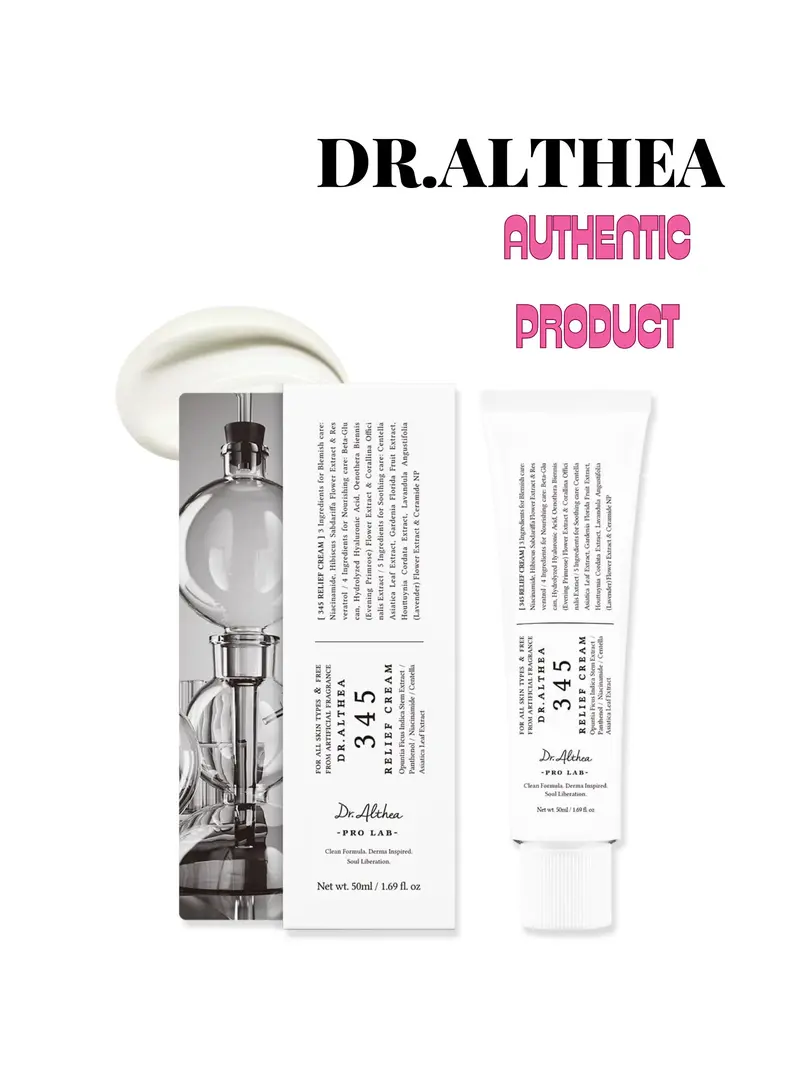 Dr. Althea 345 Relief Face Moisturizer - Hydrating, Soothing Formula for Sensitive Skin