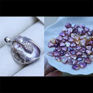 Pearl pendant+[live opening sales] Min 1 Heart as gift