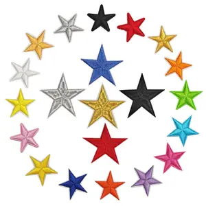 22Pcs Embroidered Stars Iron-On Patches - Sew-On Appliques for Clothing, Jeans, Jackets, DIY Decoration & Repair