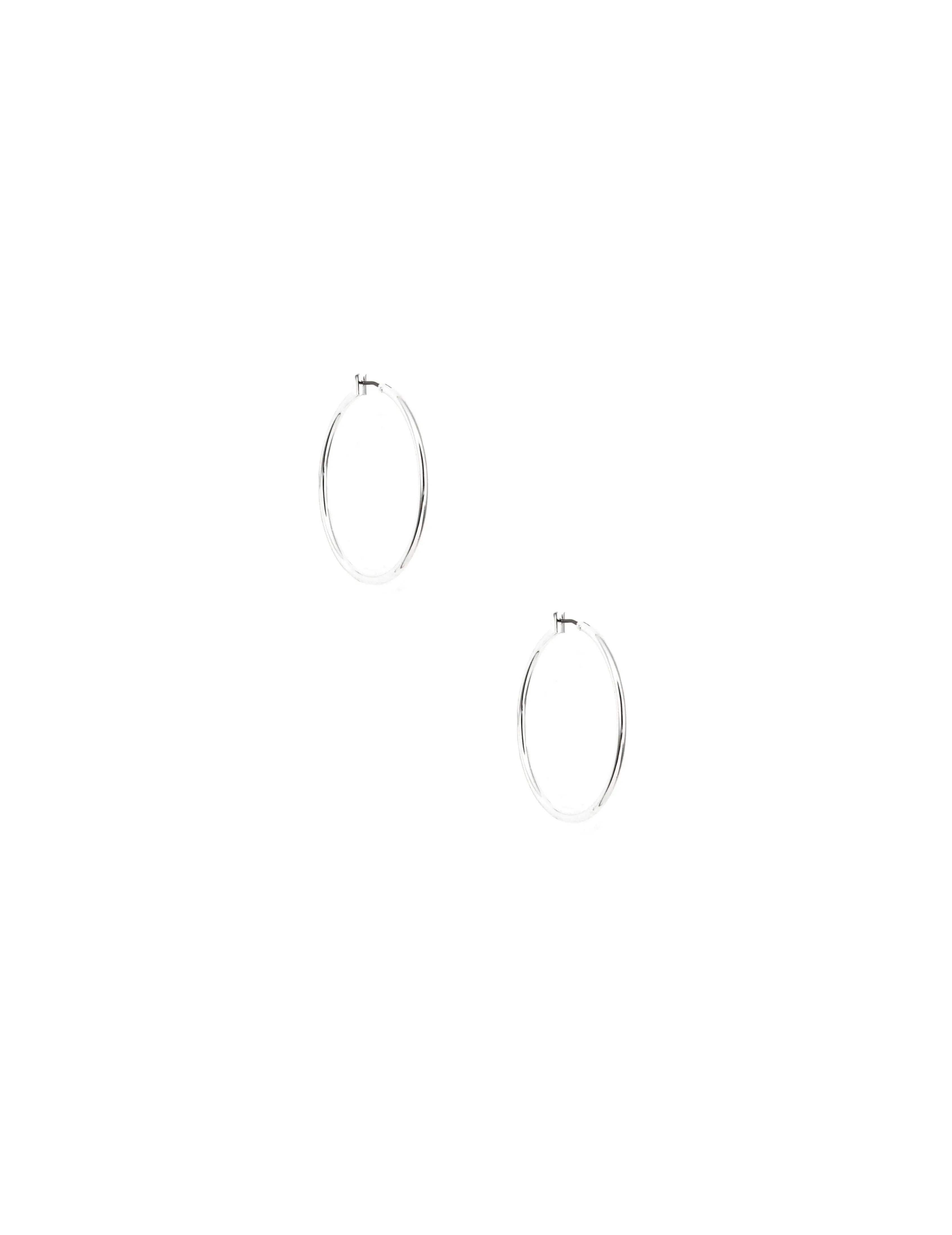 40MM Medium Thin Hoop Earrings