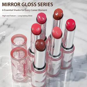HERORANGE 6-Piece Glossy Lip Tint Set | 3-in-1 Moisturizing Mirror Shine & High Pigment. Transfer-Proof & Long-Lasting. Deep Brown Rose True Red Shades - Vegan Cruelty-Free for All Skin Tones. The Perfect K-Beauty Gift Set for Women! #lipcombo #kbeauty