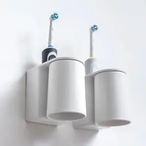 Wall-Mounted  and  Holder - Self-Draining Design, Easy Installation, Space-Saving, White (Single -   Cup)