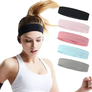 5 Pcs Workout Headbands Set,Non Slip Sport Sweatbands,Elastic Sport Hair Bands for Outdoor Travel Indoor Fitness Gym Yoga,Christmas Party,Valentine's Day Gifts,Hand Tools Kits