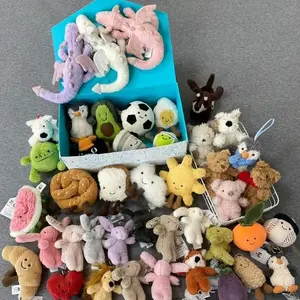 Jellycat Soft Plush Keychain Mini Stuffed Animal Cute Bag Charm Keyring Birthday Gift for Kids and Plush Lovers