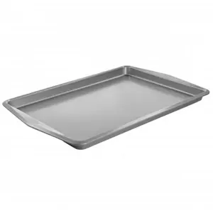 Martha Stewart 18-in. Rectangular Nonstick Carbon Steel Cookie Sheet with Handles, Professional Kitchen Bakeware Baking Tray
