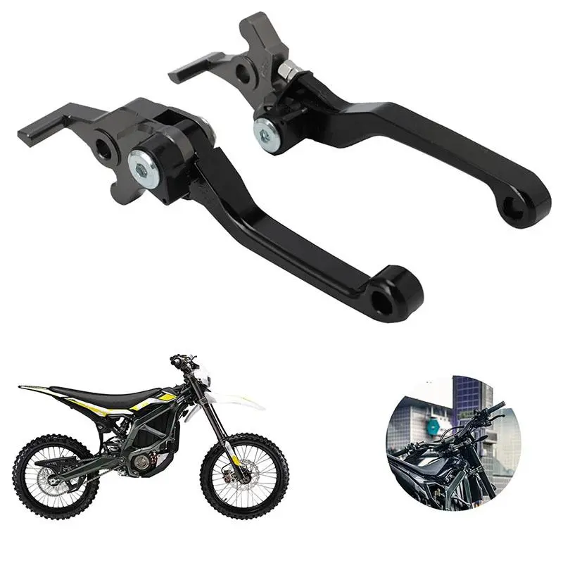 Dirt Bike Brake Levers for Surron Ultra Bee Adjustable CNC 6061 Aluminum Handle Brake Levers Replacement for Electric Dirt Bike Sur Ron Ultrabee Dirt Bike Accessories Motorcycle Parts