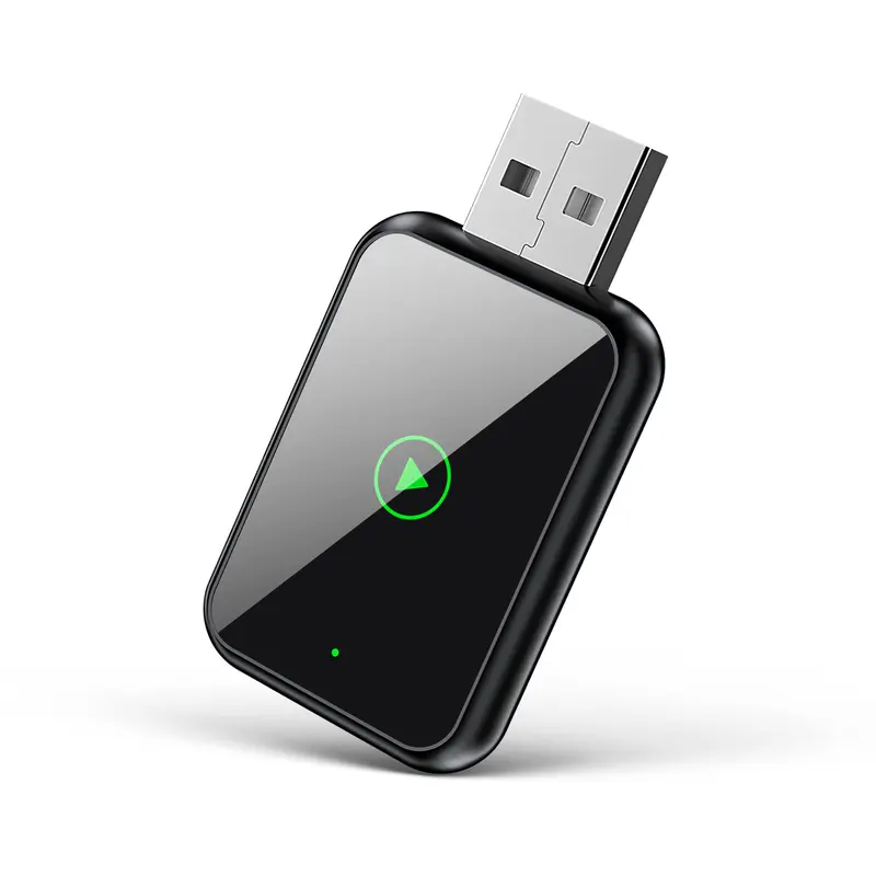 2026 Wireless CarPlay Adapter 2-in-1: Plug-and-play USB car connector, wired-to-wireless adapter compatible with iOS and Android systems. Note: This adapter is only suitable for vehicles that already have built-in wired CarPlay.