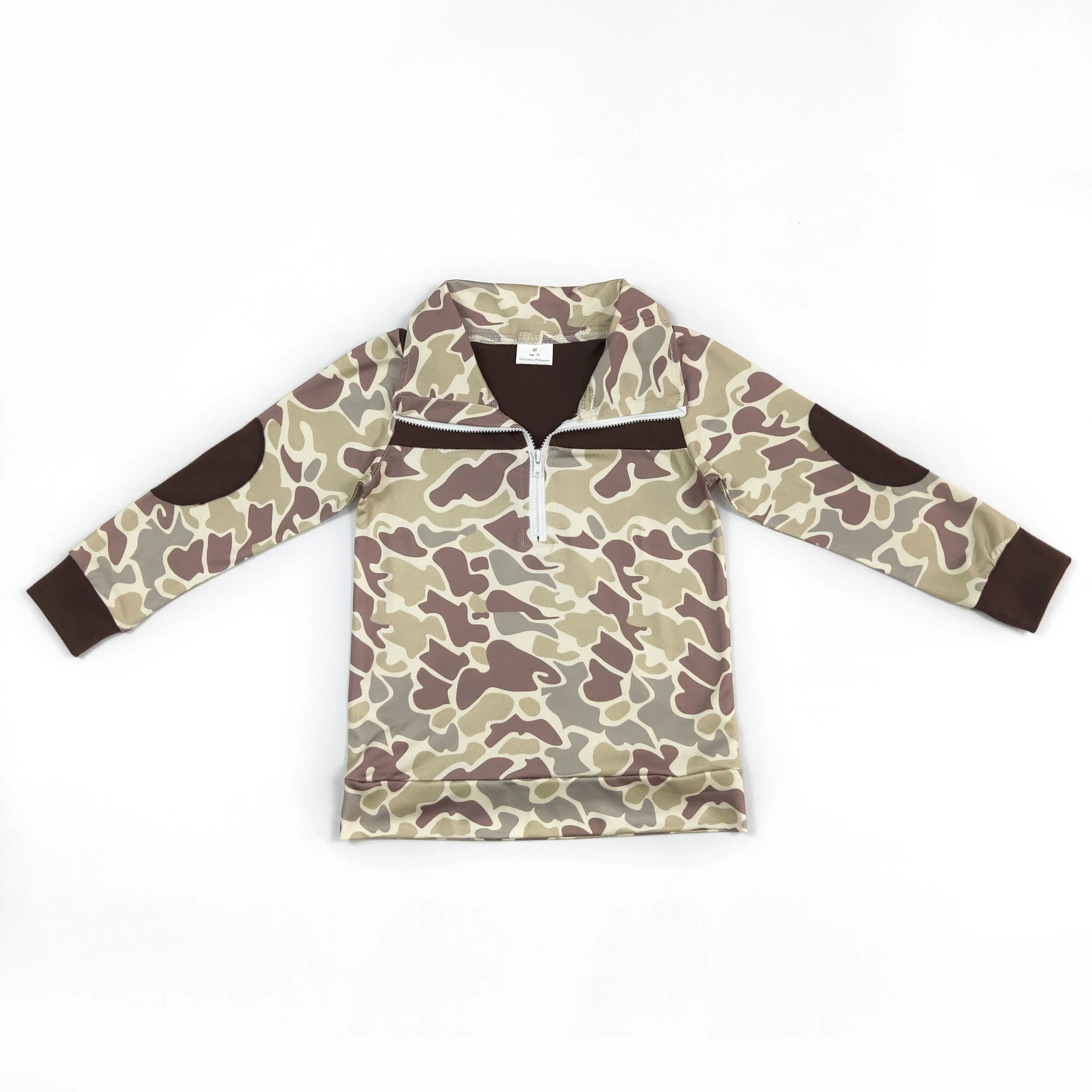 Kids' Camo Print Hoodie, Comfy Quality Pullover Sweatshirt with Long Sleeves for Everyday Wear, Comfy Quality Hoodie