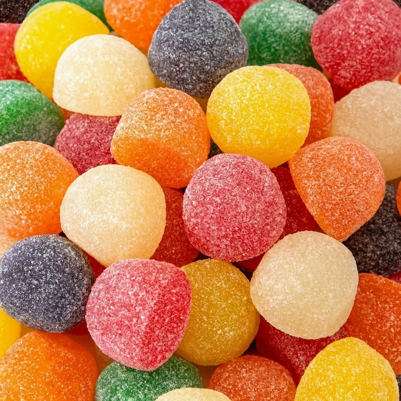 Gum Drops 2-Pound Pack | Giant Gumdrops Jelly Candy | Assorted Fruit and Licorice Flavors | Old Fashioned Gum Drops Candy for Holiday Buffets & Dessert Decorating