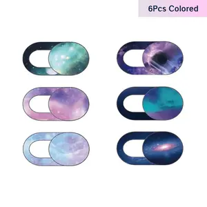 Ultra-thin Starry Sky Design Webcam Cover Slide, Fashionable Webcam Protector, Privacy & Security Cover Sticker for Cell Phone, Tablet, Laptop & PC