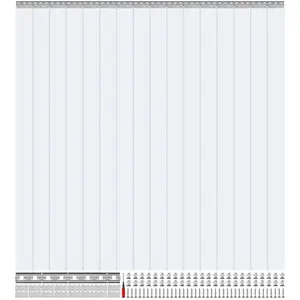 VEVOR Strip Curtain 16PCS,  96" Height, 96" Width, 0.08" Thickness, Clear Smooth Plastic Door Strips with 50% Overlap, PVC Strip Door Curtain Freezer Curtain for Warehouses, Walk in Freezers, Coolers