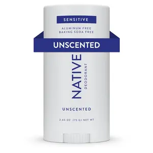 Native Deodorant Unscented | Contains Naturally Derived Ingredients| Deodorant for Women and Men, Aluminum Free with Baking Soda