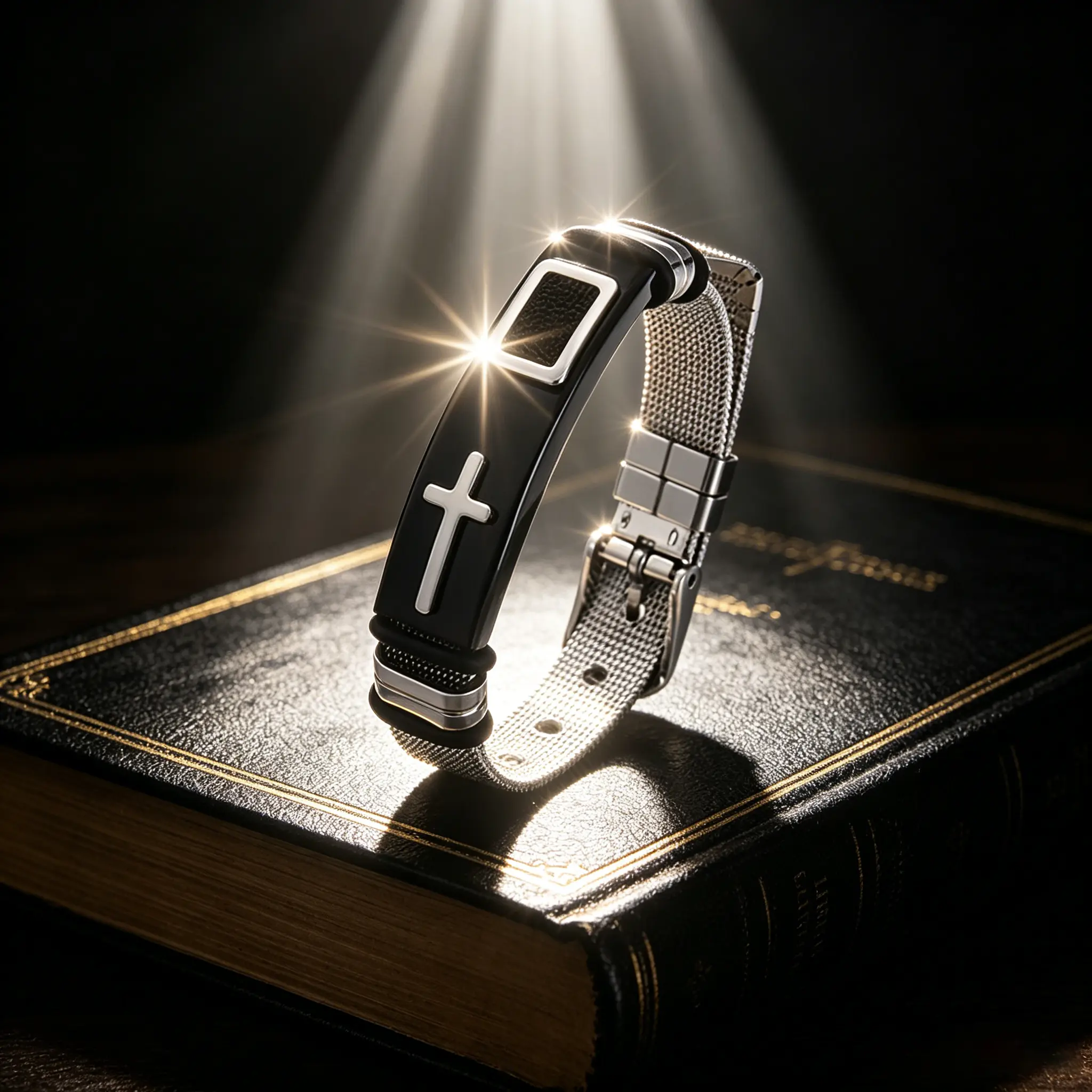Unisex Stainless Steel Cross Bracelet - Adjustable Mesh Band, Lightweight Durable Faith Jewelry, Men's Jewelry for Daily Use, Christian Streetwear Church Gifts for Accessories Adults bracelet for men funny gifts accessories money bracelet