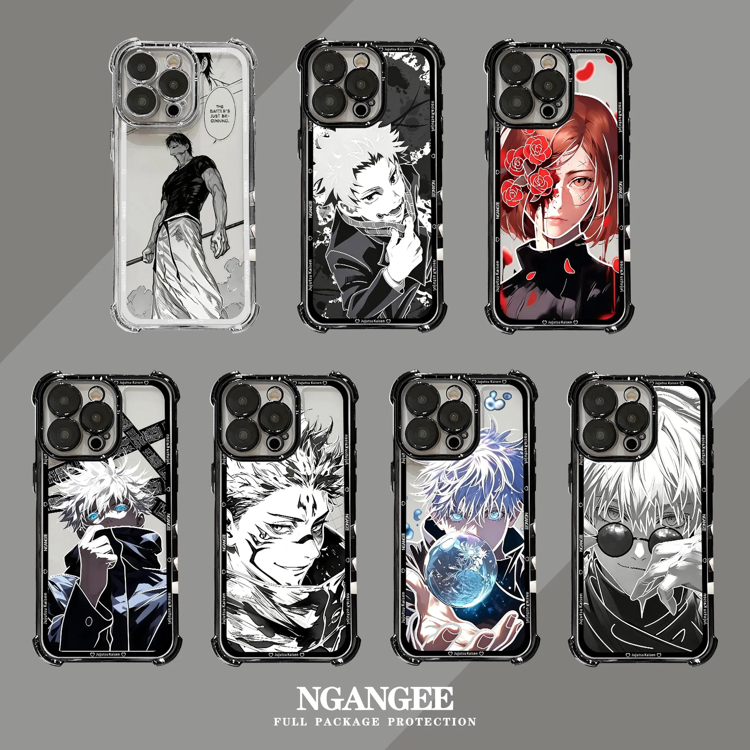 JJK Anime-Style Smartphone Case - Handheld Cellphone Protection for Galaxy S22, S23, S23FE, S24, S24FE, S25, S26, S26ULTRA & iPhone 11,12,13,14,15,16 PLUS,17,17AIR,17 PRO MAX Devices EZSHZ1-7, Casing