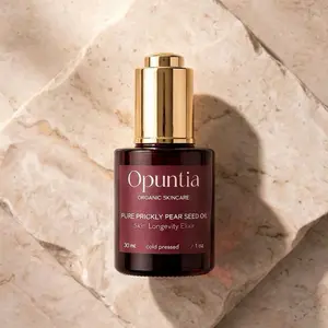 Opuntia Pure Prickly Pear Seed Oil 30ml Cold Pressed Skin Longevity Elixir for Organic Skincare Moisturizing
