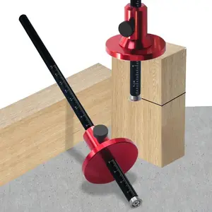 Precision Woodworking Marking Gauge, Aluminum Alloy Divider Caliper with Dual Inch & MM Scale, Ideal for Mortise Measurement & Crafting