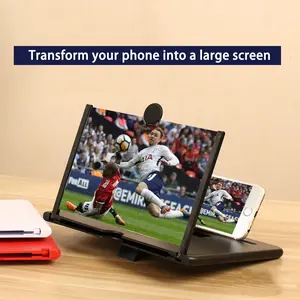 10" Mobile Phone Screen Magnifier – Ultra-HD Phone Screen Enlarger for Movies, Reading & Eye Protection | Foldable Phone Amplifier for All Smartphones(black)