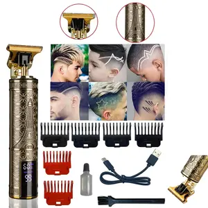 Zero Gapped T-Blade Hair Clippers for Men, 3 Speed Adjustable Hair Trimmer with LED Display, Rechargeable Cordless Professional Grooming Kit for Home Barber Haircut