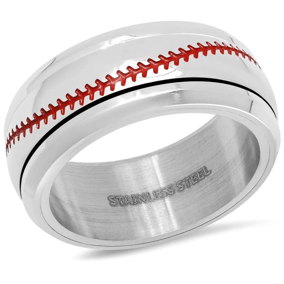 Steel by Design Men's Baseball Stitching Band R ing
