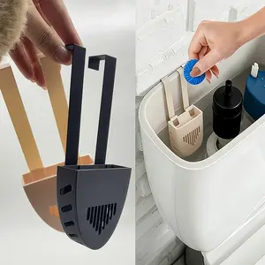 Toilet Tank Cleaning Tablet Holder, Toilet Tank Bleach Tablet Bracket, Hanging Toilets Bowl Cleaner Carrier for Hotel, Household, Home, Residential, Workplace, Apartment, Restroom Use