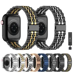 Stainless steel metal Watch Band Compatible for Apple Watch Band 38mm 40mm 41mm 42mm 44mm 45mm 46mm 49mm Women Men, Metal Replacement Band for iWatch Apple Watch Series 11 10 9 8 7 6 5 4 3 SE SE2 SE3 Ultra3 Ultra2 Ultra Smart Watch Straps